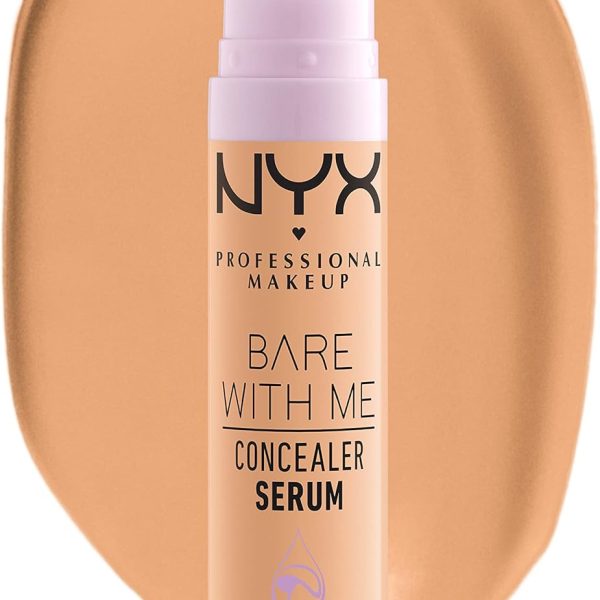 Nyx Professional Makeup Bare With Me Concealer Serum, Natural, Medium Coverage, Tan, 9.6Ml