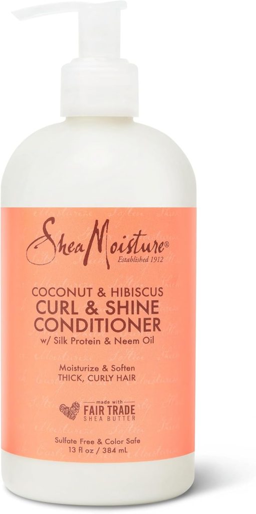 Shea Moisture Coconut & Hibiscus Curl & Shine Conditioner For Unisex, 384 ml