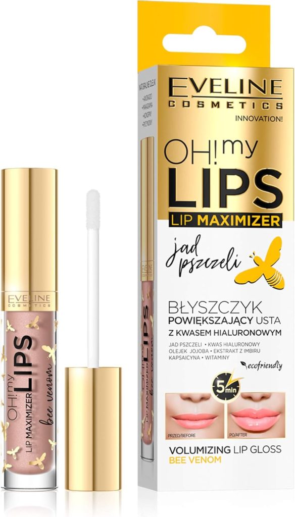 Eveline Cosmetics Oh My Lips Maximizer Bee Venom | For Full & Enlarged Looking Lips | 4.5 Ml