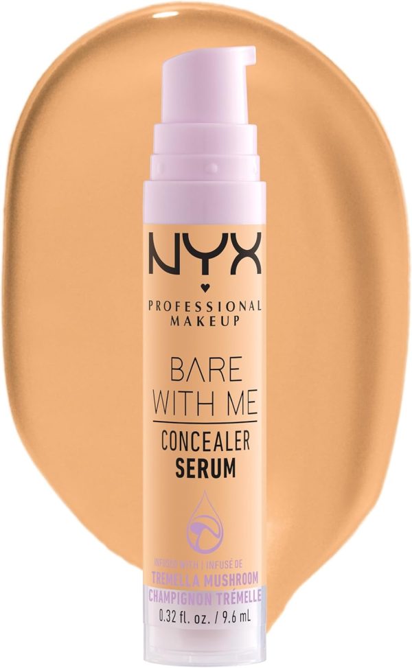 NYX PROFESSIONAL MAKEUP Bare With Me Concealer Serum, Up To 24Hr Hydration - Golden