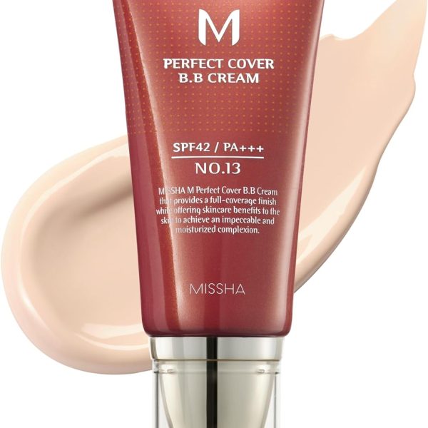 Missha M Perfect Cover BB Cream SPF42/PA+++, No. 13/Bright Beige, 20ml