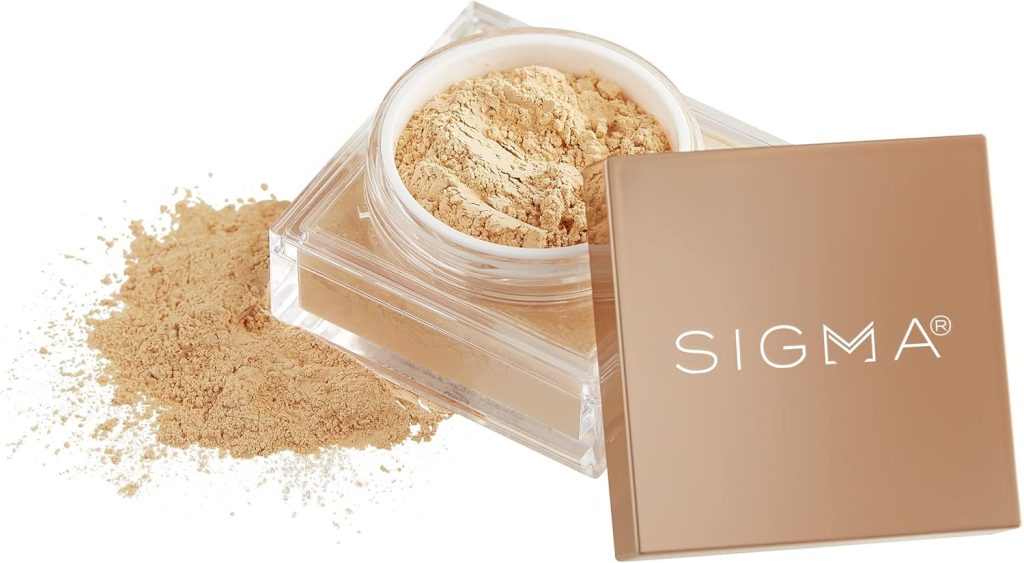 Sigma Beauty Soft Focus Setting Powder – Silky Smooth, Lightweight Loose Setting Powder for Setting Makeup, Blurring Powder Reduces the Look of Pores, Lines & Wrinkles (Buttermilk, Light Beige Matte)