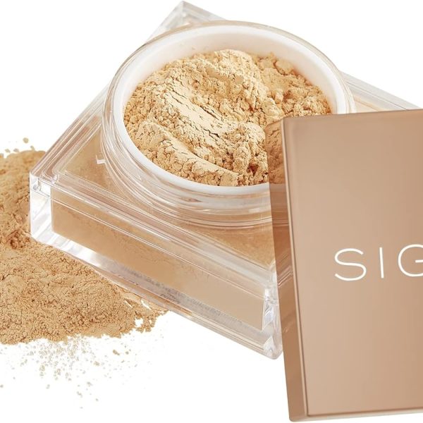 Sigma Beauty Soft Focus Setting Powder – Silky Smooth, Lightweight Loose Setting Powder for Setting Makeup, Blurring Powder Reduces the Look of Pores, Lines & Wrinkles (Buttermilk, Light Beige Matte)