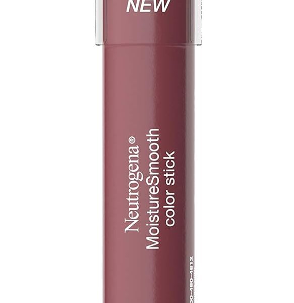 Neutrogena MoistureSmooth Color Stick for Lips, Moisturizing and Conditioning Lipstick with a Balm-Like Formula, Nourishing Shea Butter and Fruit Extracts, 120 Berry Brown.011 oz