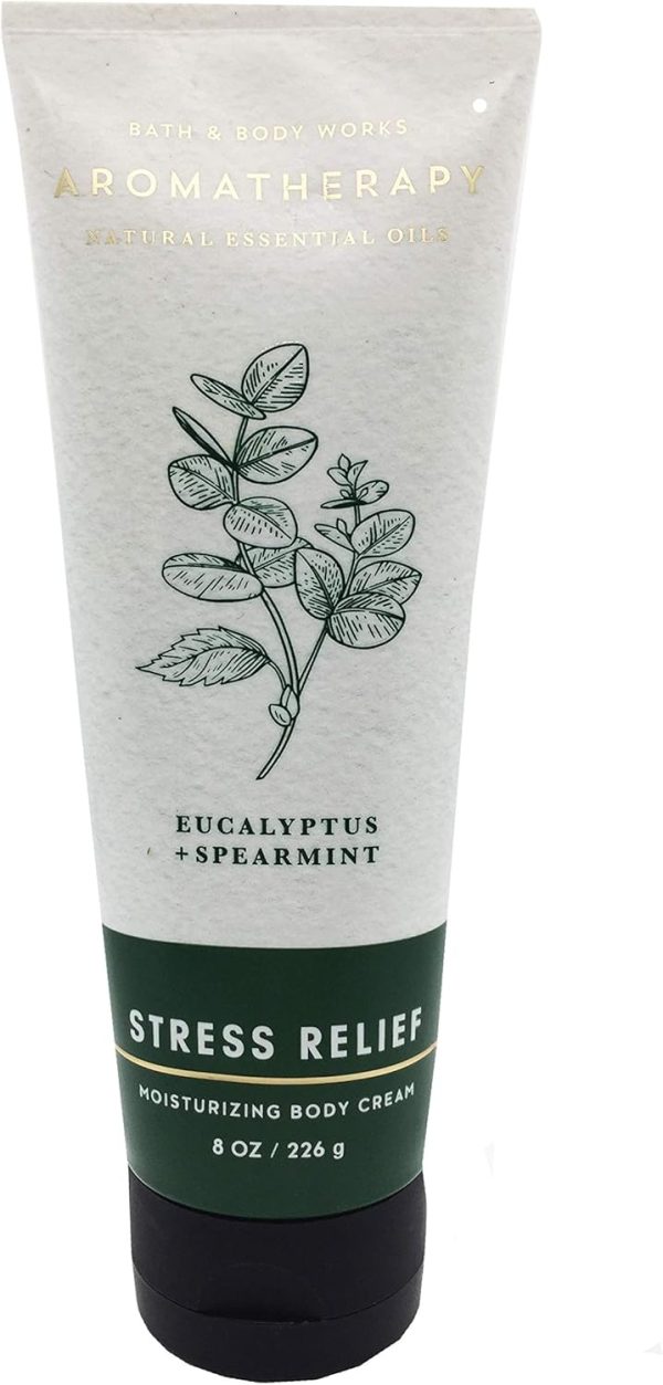 Bath & Body Works Aromatherapy Stress Relief Eucalyptus Spearmint Body Cream 8 Ounce