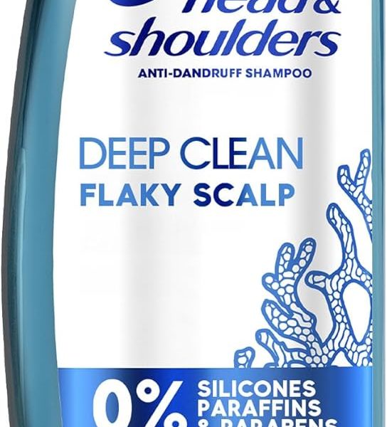 Head & Shoulders Deep Clean For SEVERE Flaky Scalp, Anti-Dandruff Shampoo, Free of Silicones, Parabens and Paraffins, 400 ml