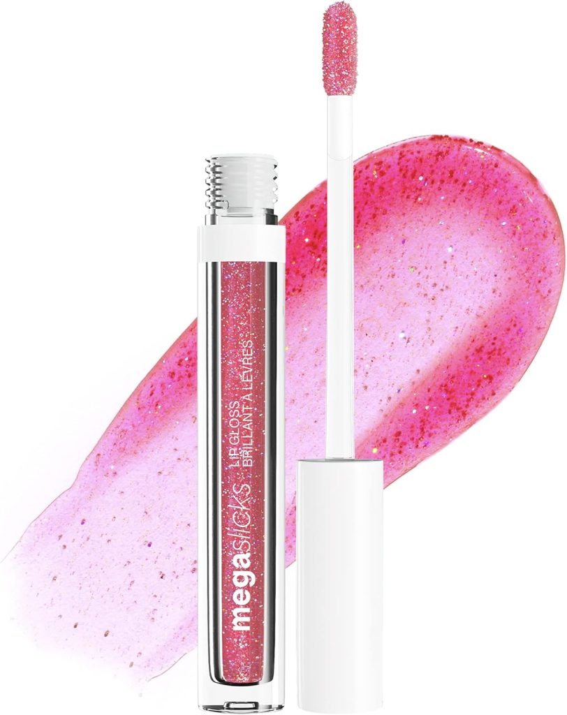 wet n wild MegaSlicks Lip Gloss, Ultra-Glossy, Vitamin-E Enriched, Ultra-Gloss High Shine Moisturizing, Cruelty-Free & Vegan - Crushed Grapes