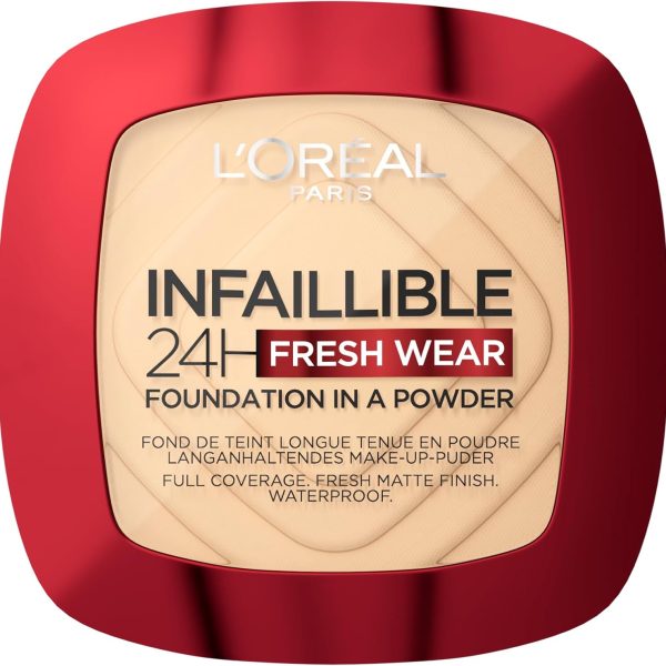 L’Oréal Paris Infaillible 24H Fresh Wear Foundation in a powder, 130 True Beige