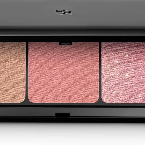 KIKO Milano Multi Finish Trio Blush & Bronzer Palette 02 | Face With 1 And 2 Blushes In Matte Metallic Finishes, 02 Mauve, 105.0 grams