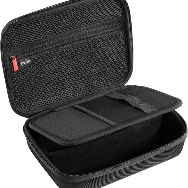 ProCase Hard Travel Case for Hair Clippers, Hair Cutting Barber Supplies Holder, Trimmer Organizer Storage Bag for Hatteker/Oneisal/Wahl 5Star/Andis Men Razor Guard Grooming Kits -Small, Black