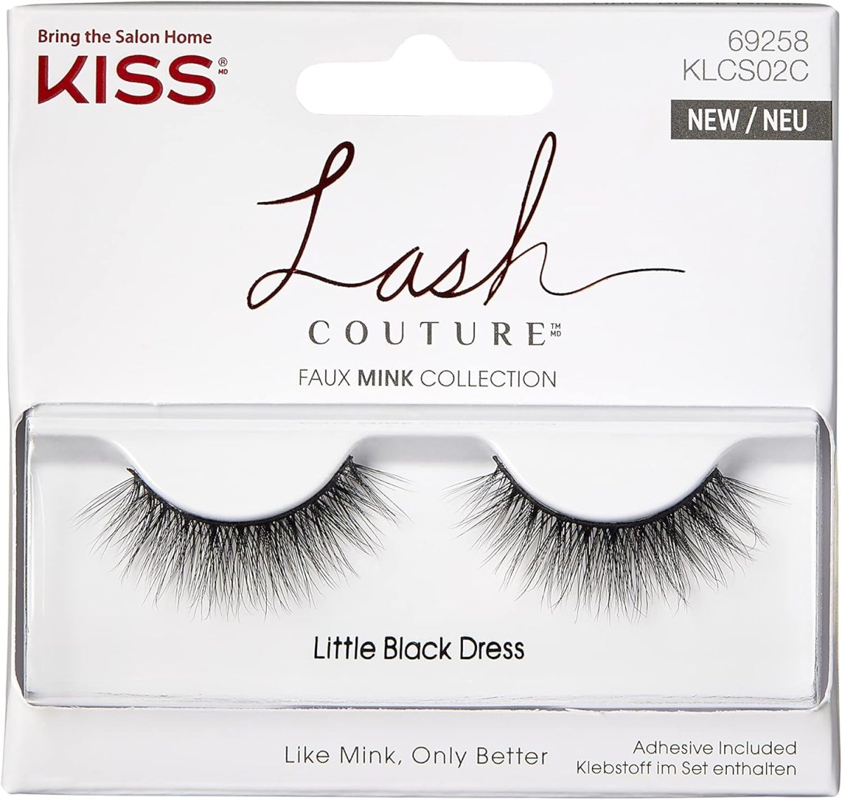 Kiss Lash Couture Mink Collection Eyelashes Klcs02C, Little Black Dress, 1 Pair