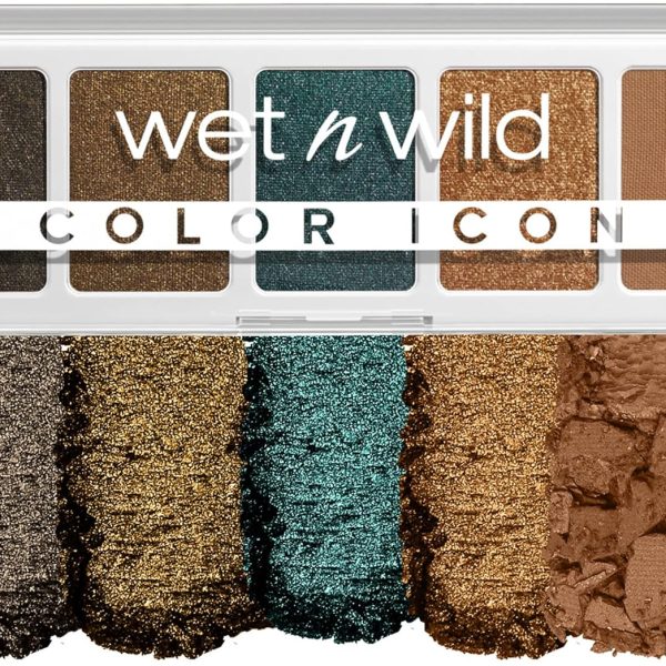 Wet n Wild Color Icon Eyeshadow Makeup 5 Pan Palette, My Lucky Charm, Matte, Shimmer, Metallic, Long Wearing, Rich Buttery Pigment, Cruelty Free