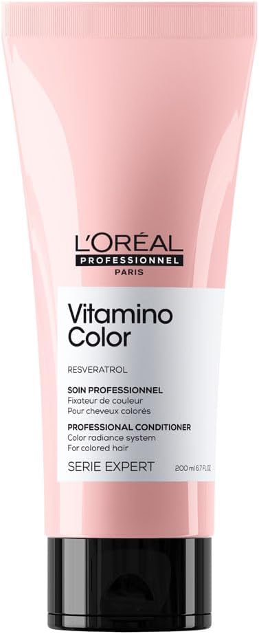 L’Oréal Professionnel | Vitamino Color Conditioner | Protects & Preserves Hair Color | Enriched with Reservatol| Adds Vibrancy & Enhances Shine | For Color-Treated Hair | SERIE EXPERT | 200ml