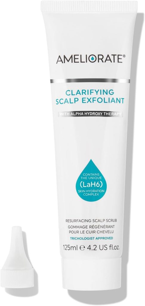 Ameliorate Clarifying Scalp Exfoliant 125ml | Lab6, Lactic Acid, Alpha Hydroxy Acid| Dermatologically tested, Trichologist Approved