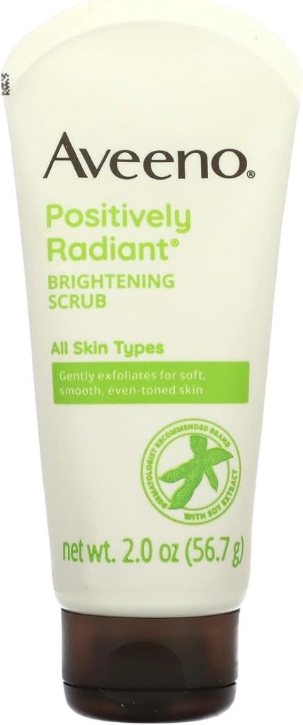 Aveeno Positively Radiant Skin Brightening Exfoliating Daily Facial Scrub,2.0 oz