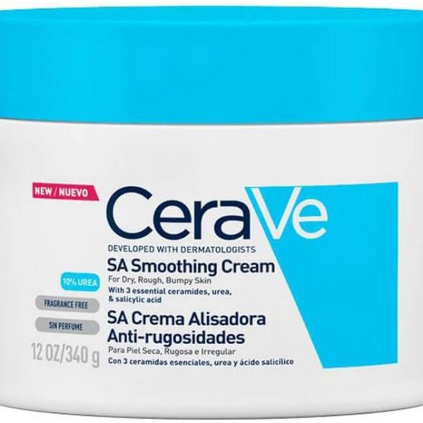 CeraVe SA Smoothing Cream 340g/12oz | Body Moisturiser for Smoother Skin in Just 3 Days