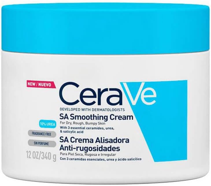 CeraVe SA Smoothing Cream 340g/12oz | Body Moisturiser for Smoother Skin in Just 3 Days