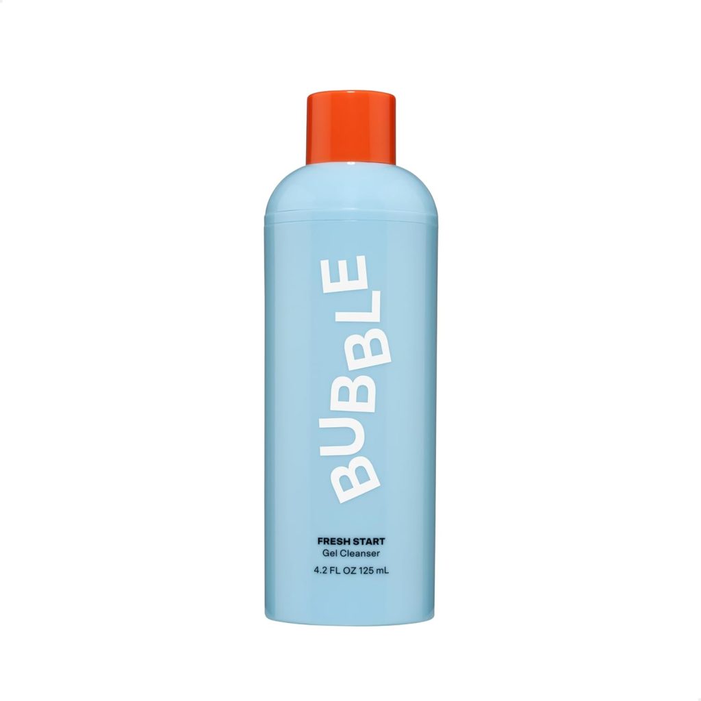 Bubble Skincare Fresh Start Gel Cleanser - PHA + Caffeine for Skin Calming, Texture + Acne Support - Sensitive Skin Friendly Deep Pore Facial Cleanser (125ml)