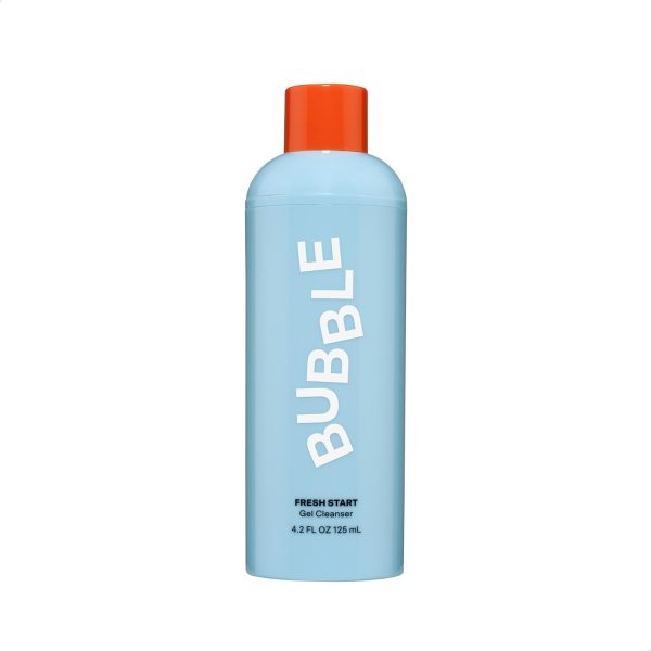 Bubble Skincare Fresh Start Gel Cleanser - PHA + Caffeine for Skin Calming, Texture + Acne Support - Sensitive Skin Friendly Deep Pore Facial Cleanser (125ml)