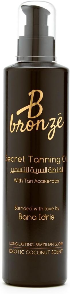 B Bronze Dark Tanning Oil | Dark Tan Accelerator with Coconut Oil, Carrot Oil, & Coconut Water | Vegan, Cruelty-Free, Oxybenzone-Free, Water-Resistant | Perfect for Quick, Deep, Natural Glow- 1 Bottle