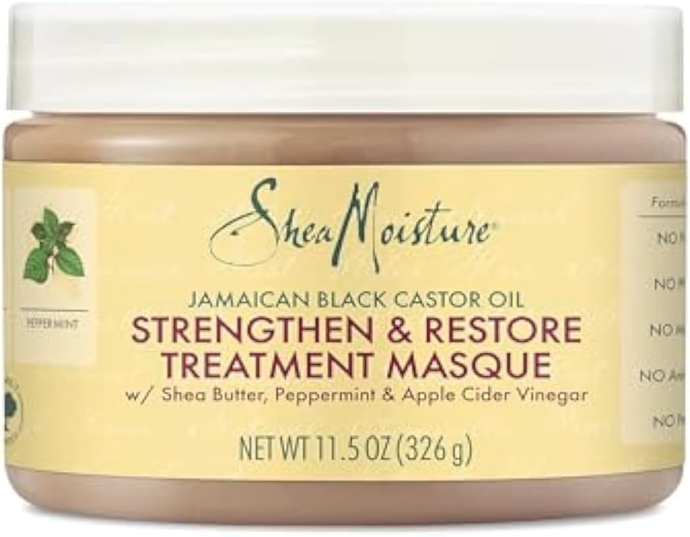 Shea Moisture Jamaican Black Castor Oil Strengthen & Restore Treatment Masque, 326g