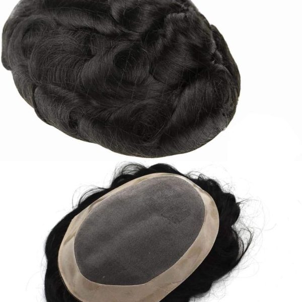 Lyrical Hair UAE Men's Toupee Fine Mono Poly Hairpiece Human