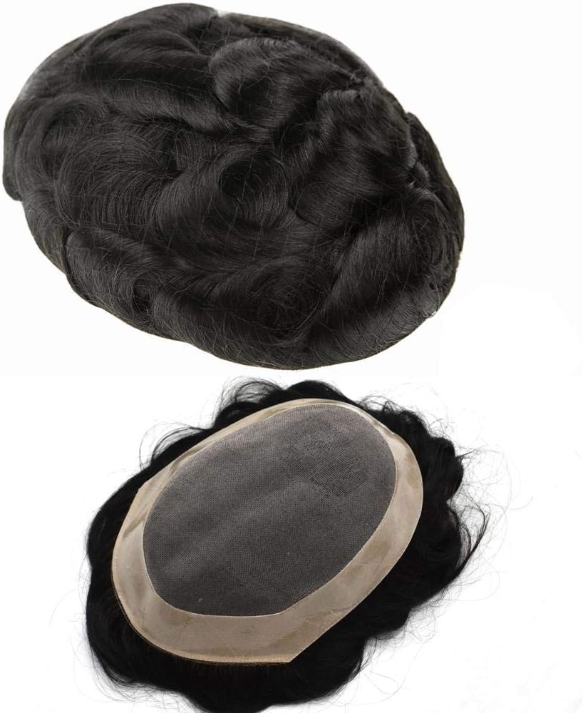 Lyrical Hair UAE Men's Toupee Fine Mono Poly Hairpiece Human