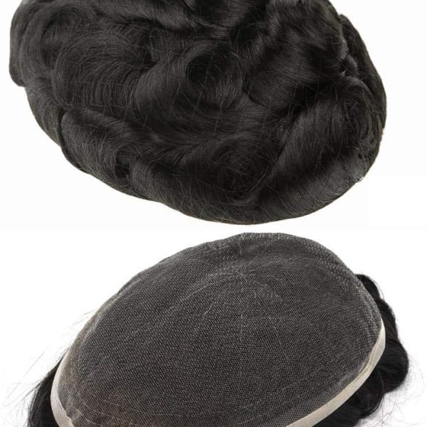 Lyrical Hair UAE French Full Lace Men Toupee system Straight Classic 100 percent hand Tied Mono filament