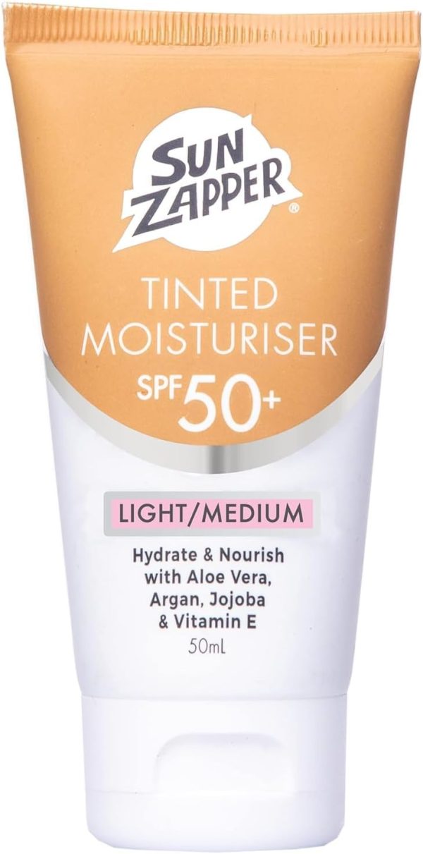 Sun Zapper Tinted Moisturiser SPF 50+ Light/Medium BB Cream 50mL