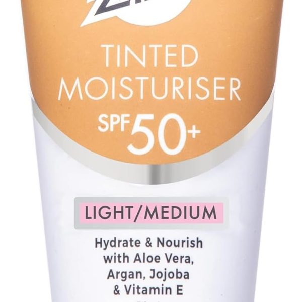 Sun Zapper Tinted Moisturiser SPF 50+ Light/Medium BB Cream 50mL