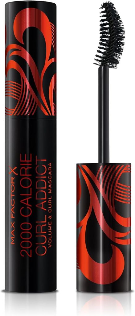 Max Factor 2000 Calorie Curl Addict Mascara, Volume & Curl, Black, 11 ml, 11 ml (Pack of 1)