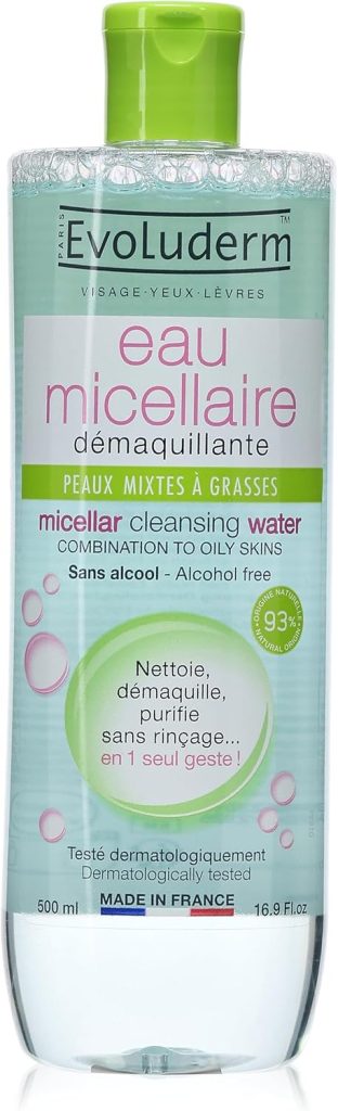 Evoluderm Micellar Water For Combination to Oily Skin 500 ml