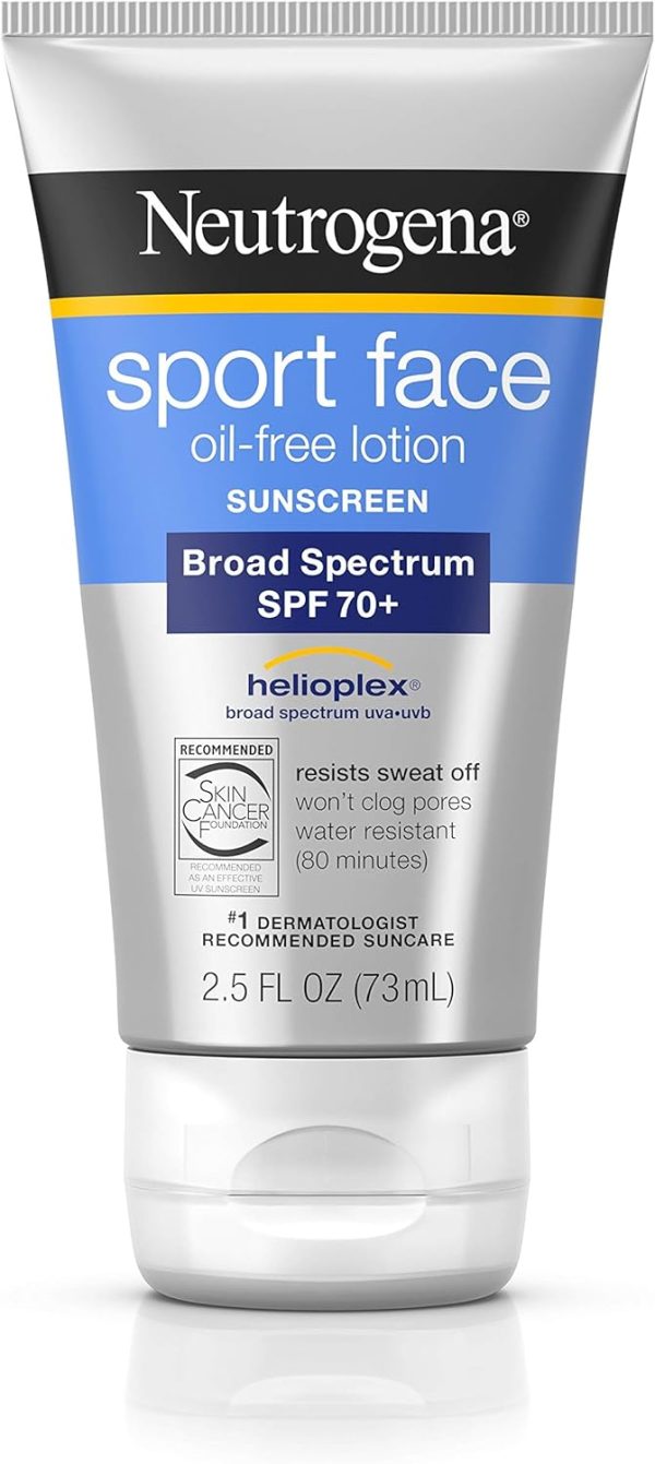 Neutrogena Sport Face Sunscreen Lotion SPF 70+ 2.50 oz