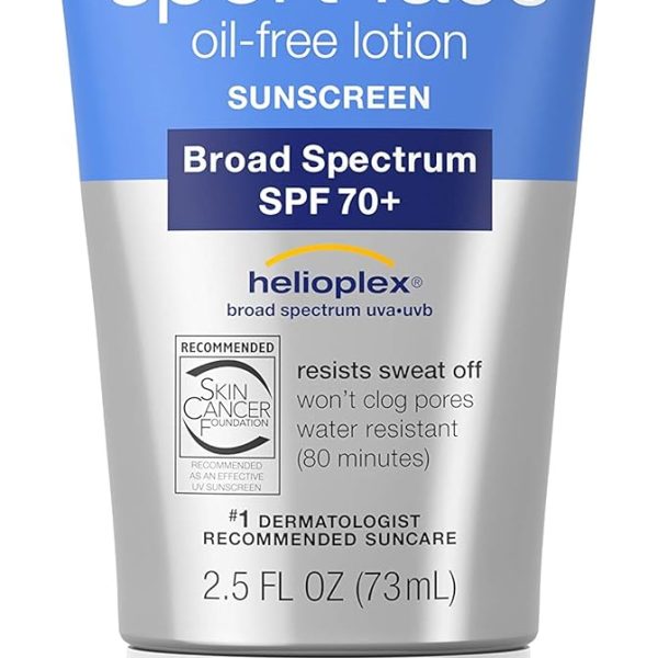 Neutrogena Sport Face Sunscreen Lotion SPF 70+ 2.50 oz