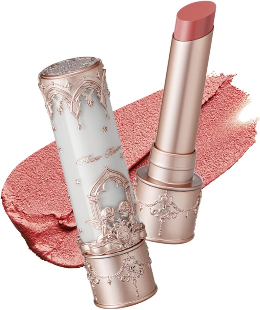 Flower Knows Little Angel Matte Lipstick - 3.5g, Waterproof, Long-lasting, Matte Finish (C02 Fantasia - Warm Rose)