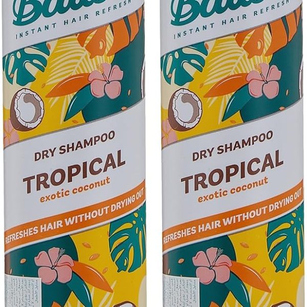 Batiste Batiste Dry Shampoo, Tropical Fragrance, 200ml, Pack Of 2