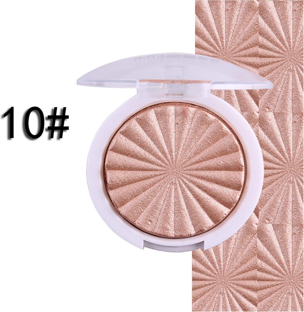 MISS ROSE 3D Shimmer Powder Highlighter Palette Face Base Makeup Highlight 10