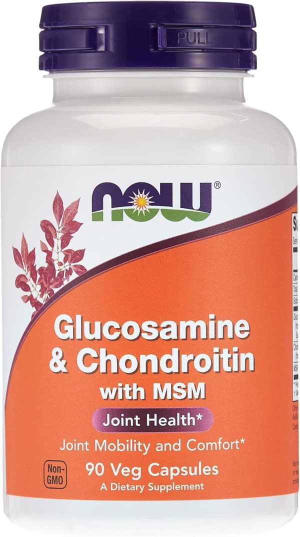 Now Foods Glucosamine And Chondroitin With Msm, 90 Capsules, 200 Grams