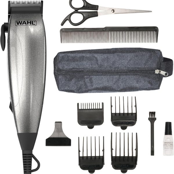 Wahl Vari Corded Clipper, Hair Clippers for Men, Men’s Head Shaver, Corded, Varied Cutting Lengths, Male Grooming Kit, Hair Clippers with Attachment Combs, Home Haircutting Kit