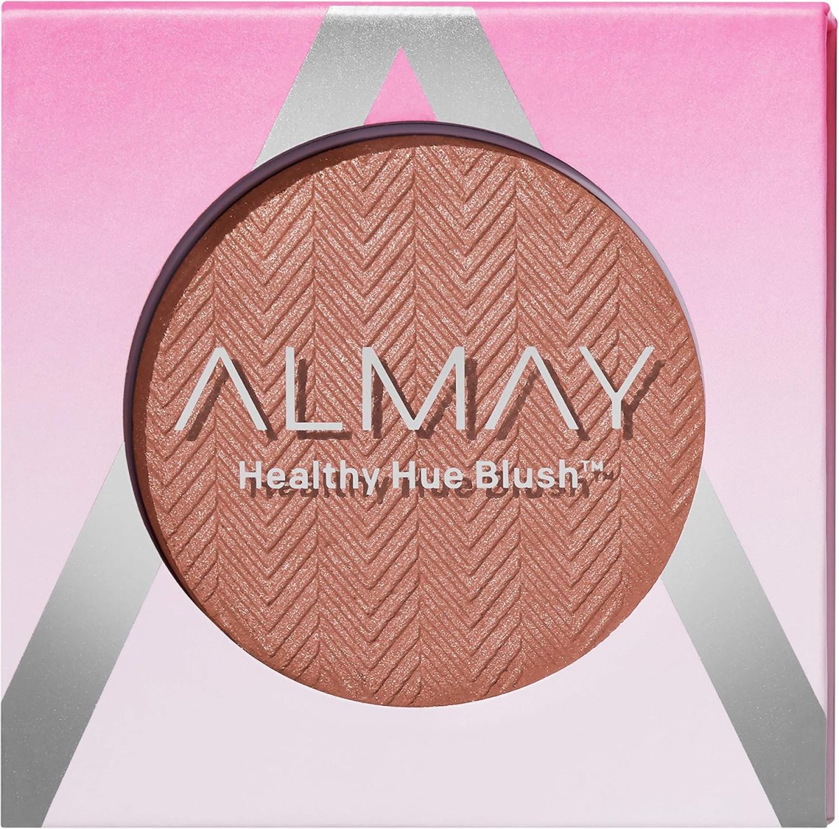 Almay Blush, Face Makeup, High Pigment Powder, Healthy Hue, Hypoallergenic, 100 Nearly Nude, 0.32 Oz